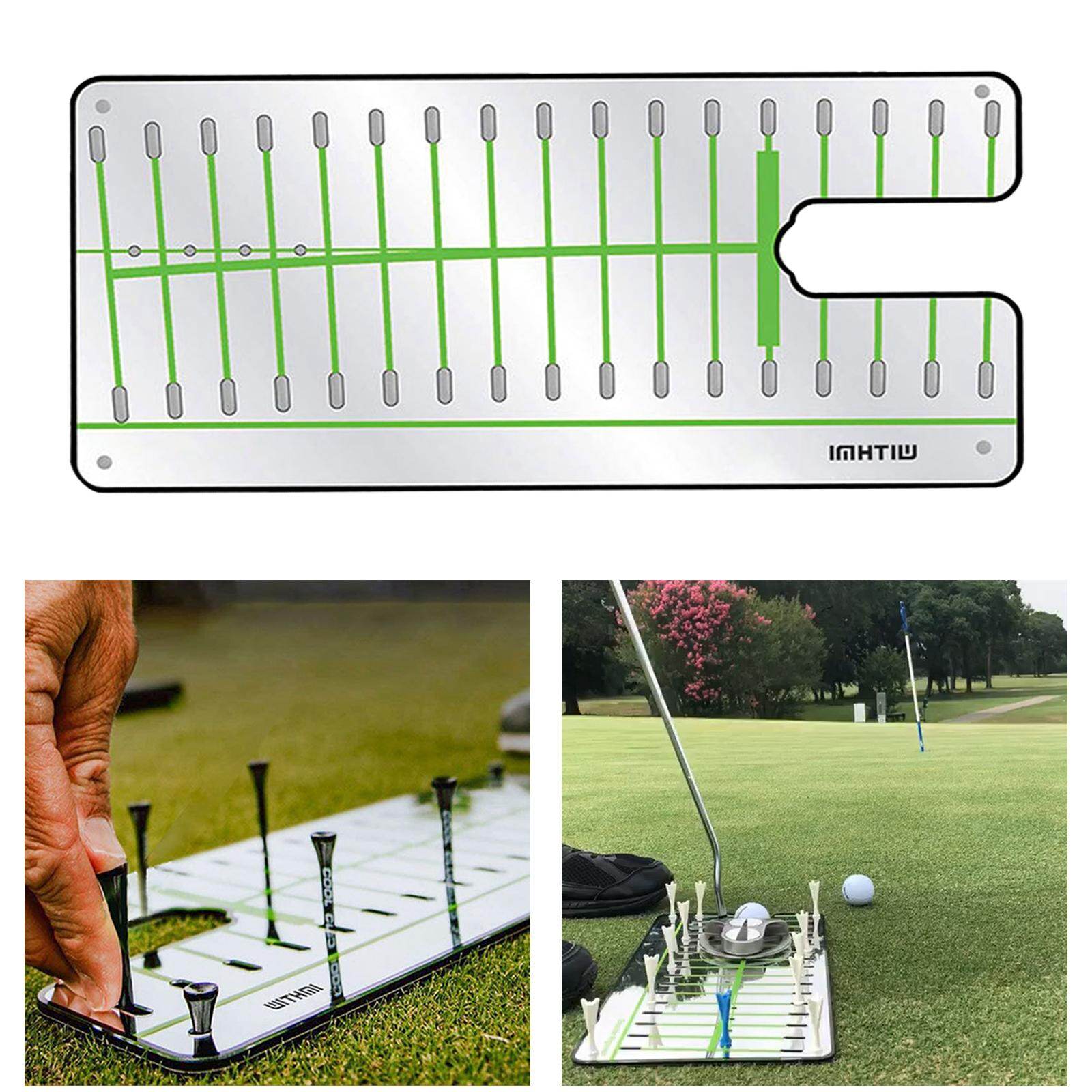 Baoblaze Golf Putting Mirror Swing Trainer Alignment Training Aid Swing for Outdoors