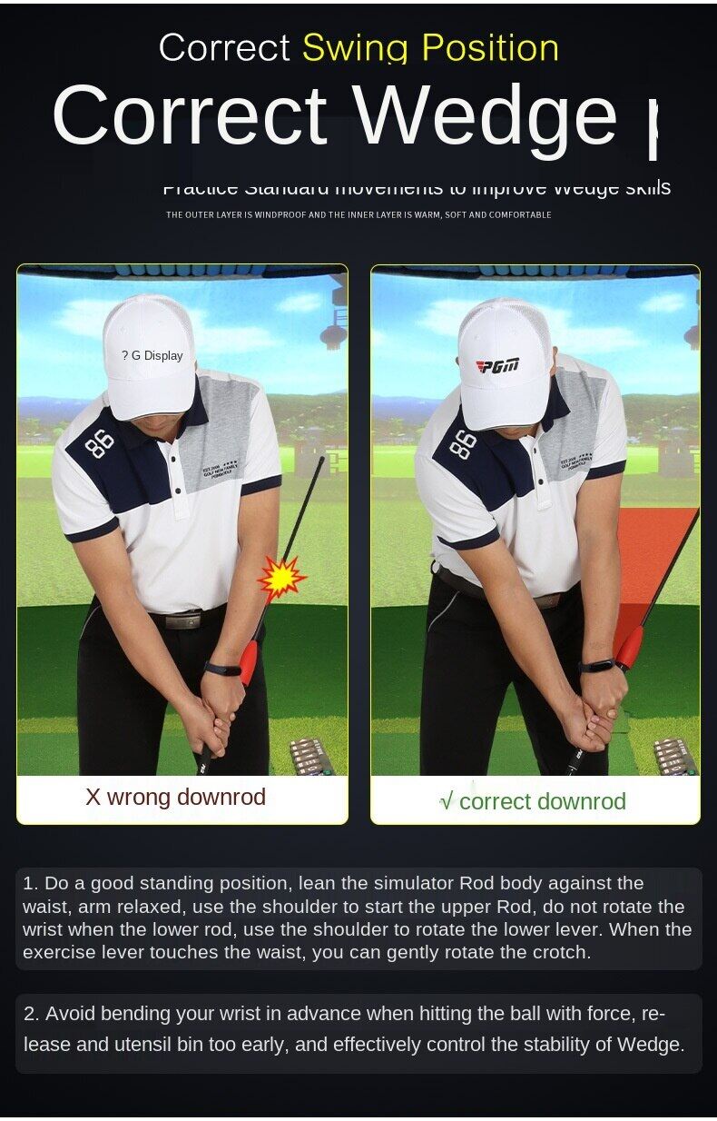PGM Gậy Lag Gậy Đánh Golf Huấn Luyện Swing Hỗ Trợ Huấn Luyện Golf Để Phát Hiện Swing Điều Chỉnh Tư Thế Đánh JZQ021