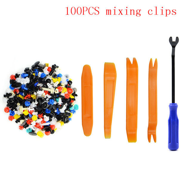 Auto Door Clip Panel Trim Removal Tool Kits Navigation Disassembly Seesaw Car Interior Plastic Seesaw Conversion Tool 4/12 Sets