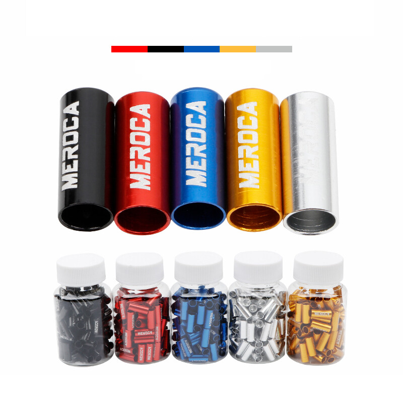 MEROCA 10 Chiếc Nắp Đầu Cáp Xe Đạp Nắp Phanh Tốc Độ Thay Đổi 4MM/5MM Bằng Hợp Kim Nhôm Cho Xe Đạp Leo Núi