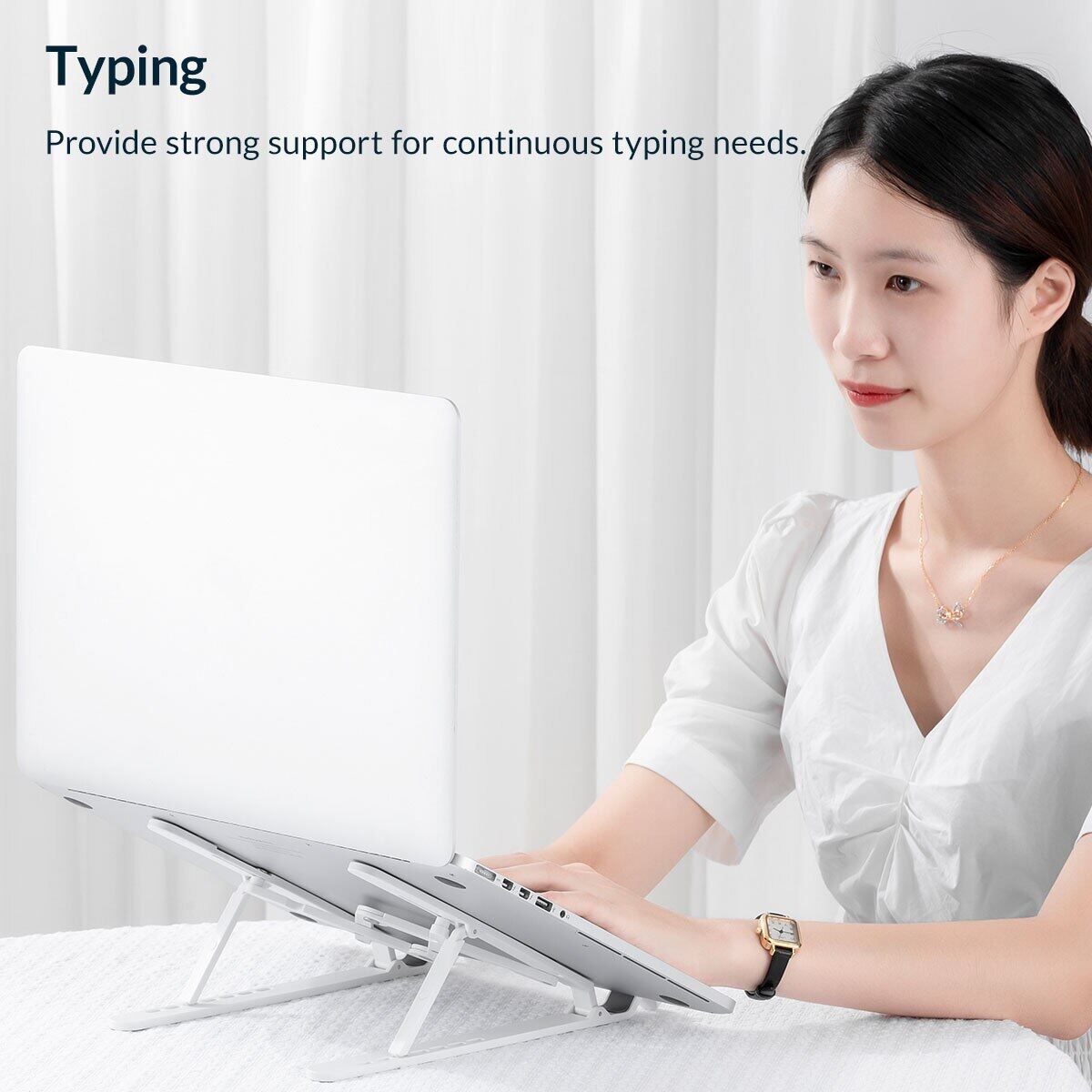 ORICO Giá Đỡ Máy Tính Xách Tay Di Động Giá Đỡ Máy Tính Xách Tay Điều Chỉnh Được Có Thể Gập Lại Giá Đỡ Máy Tính Đứng Để Bàn 7 Góc Cho Máy Tính Bảng MacBook (PFB)