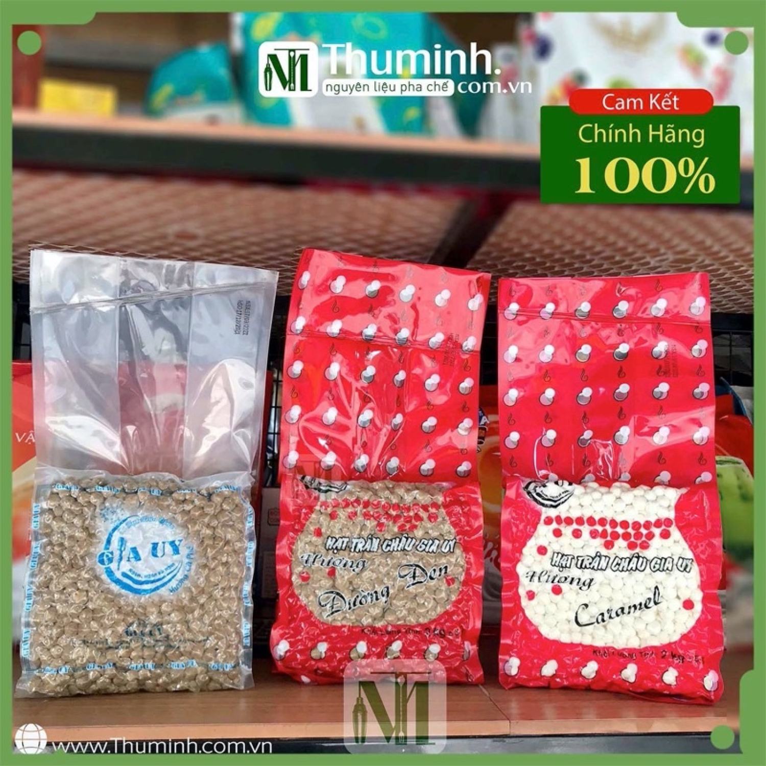 Trân Châu Gia Uy (2Kg) Cafe - Đường Đen - Caramel