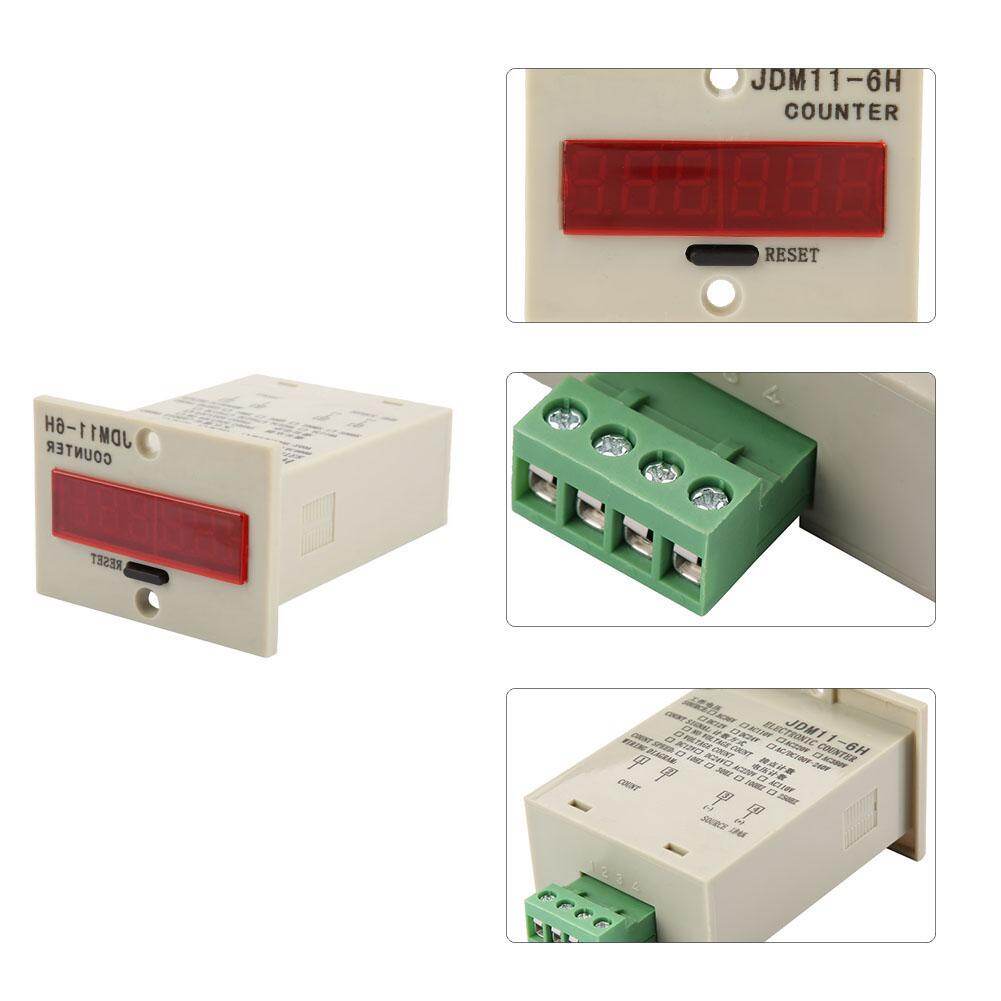 JDM11-6H 6 Digit Display Electronic Counter AC220V / DC36V / DC 24V / DC 12V
