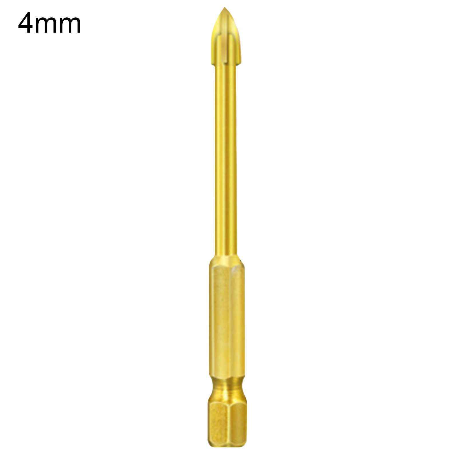 Farfi Practical Triangle Drill Bit Cross Head Long Service Life Universal Low Resistance Tip Drill Bit for Ceramic Tile Sharp Punch Tools