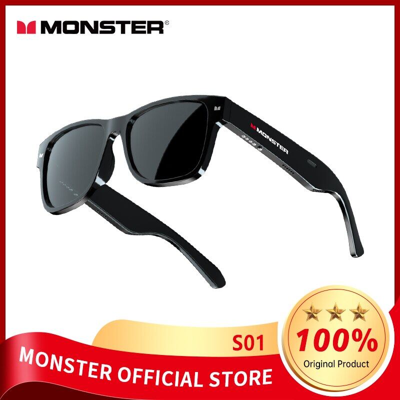 317Monster Airmars S01 Smart Glasses 2024 NEW Wireless Bluetooth 5.0 Earphones  Sunglasses Outdoor S