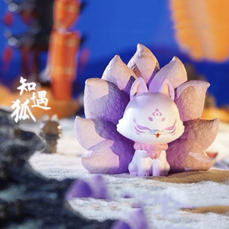 上古九狐 二代 シリーズ ② 8個セット 🌻(ReadyStock现货) 上古九狐二代盲盒寻找祥瑞天狐新款九尾狐