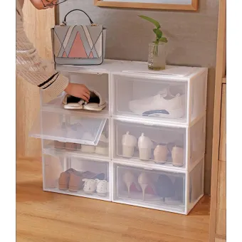 Dragonpad 1pc Transparent Drawer Storage Display Cabinets Multi