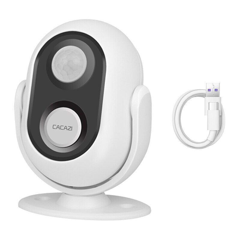CACAZI Wireless Welcome Doorbell IR Infrared Motion Sensor Night Light Infrared Detector for Home Shop