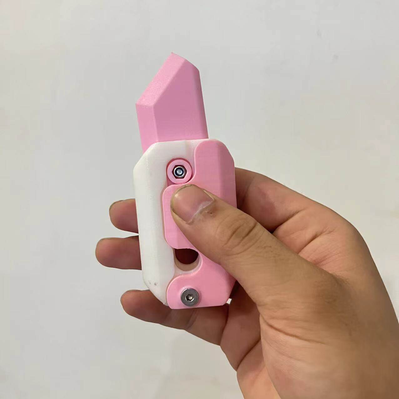 3D Gravity Knife Carrot Knife Decompression Push Card Small Toy 3D Printing Gravity Knife Carrot Knife