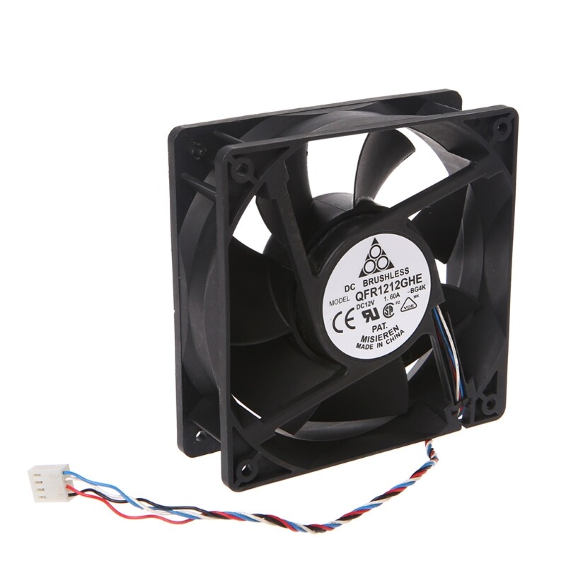 120x120x38mm brushless dc 12v 1.6a pwm server cooling fan for delta afc1212de