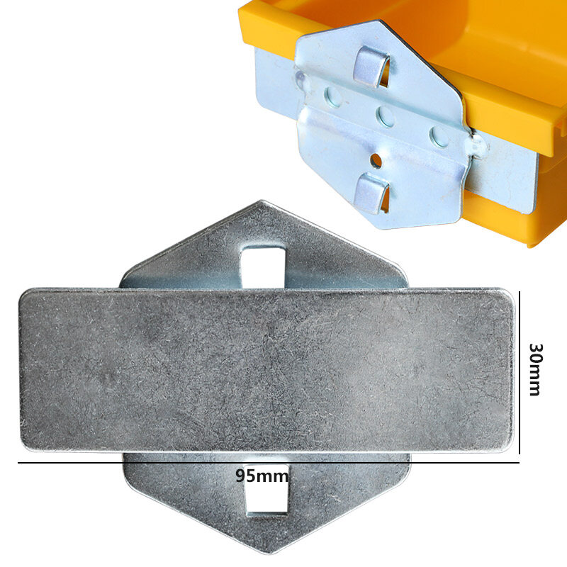 5PC Wall Mounted Storage Bins Suspension mode conversion hook for Tool rack Square hole hanging board wall