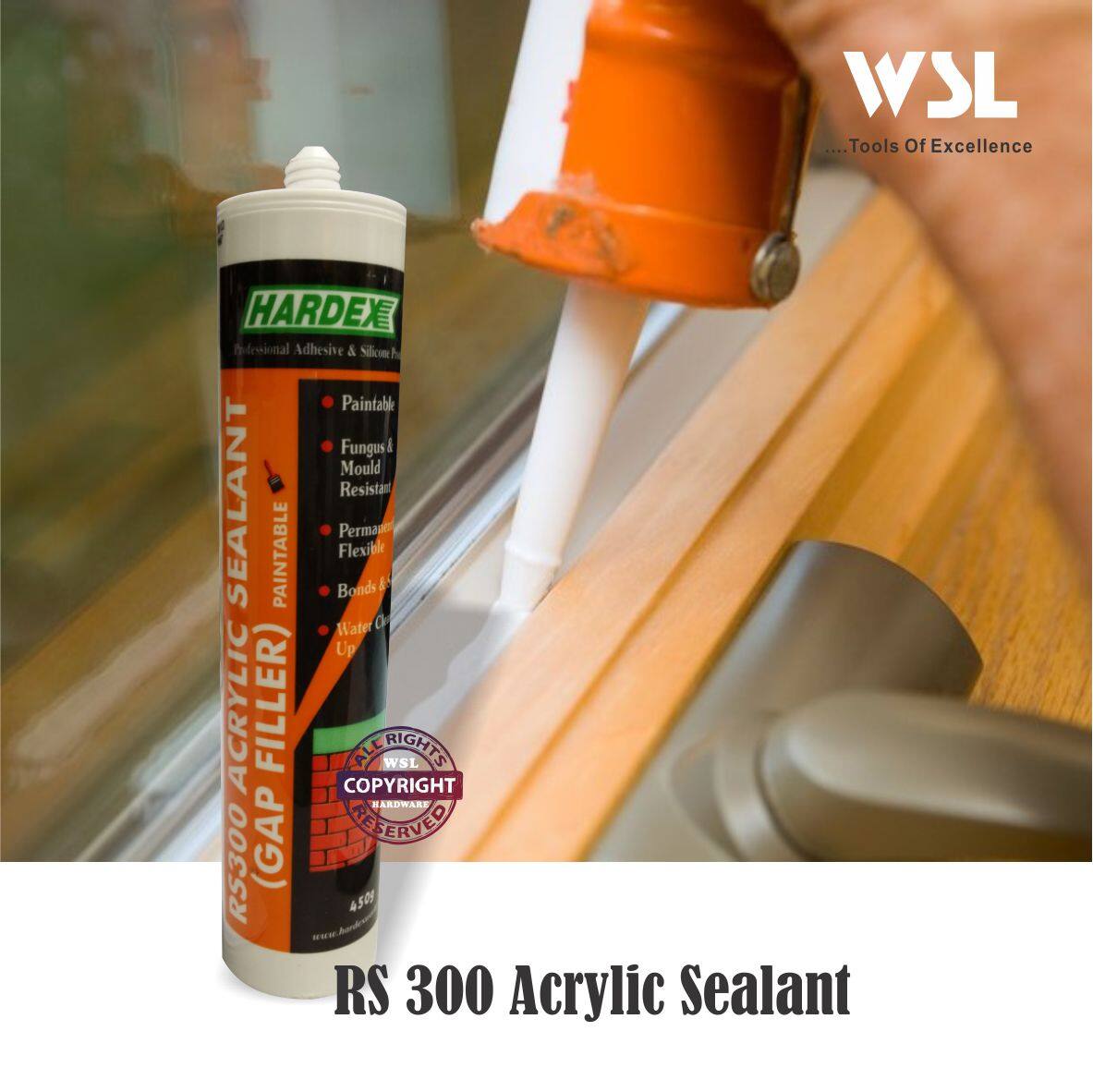 Hardex Rs300 Acrylic Gap Sealant ( Gap Filler ) Lazada