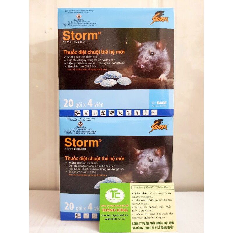 Thuốc diệt chuột Storm gói 4 viên BASF CHLB ĐỨC