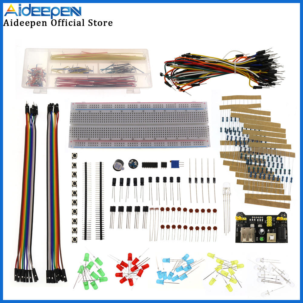 830 Hole Breadboard for R3 Component Pack Beginner Starter Kit Compatible with MEGA2560