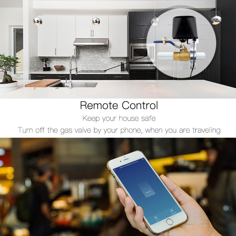 Zigbee Water Valve Wifi Gas Valve Controller APP Control Auto Work With ...