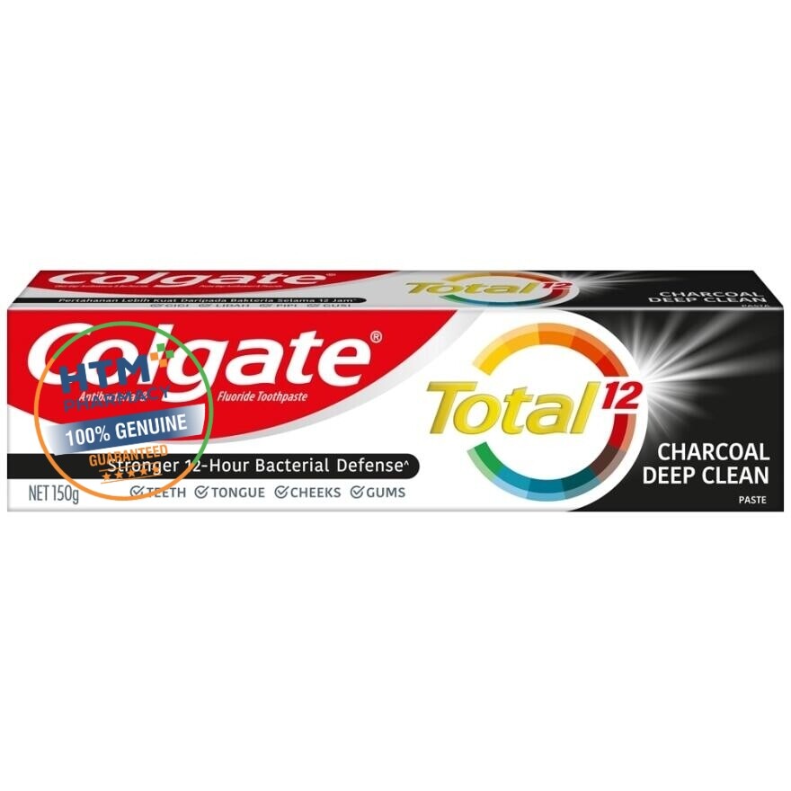 Colgate Total 12 Toothpaste 150g Charcoal Deep Clean Lazada
