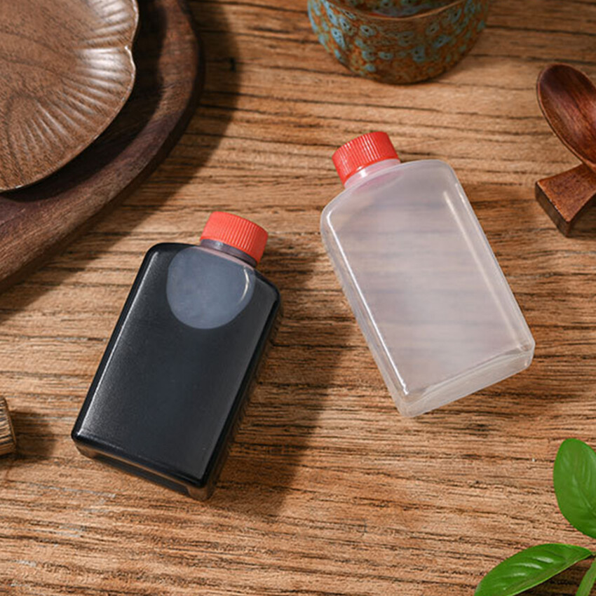 2Pcs Mini Seasoning Sauce Bottle Portable Tomato Ketchup Bottle Salad Dressing Container for Bento Lunch Box Kitchen Jars