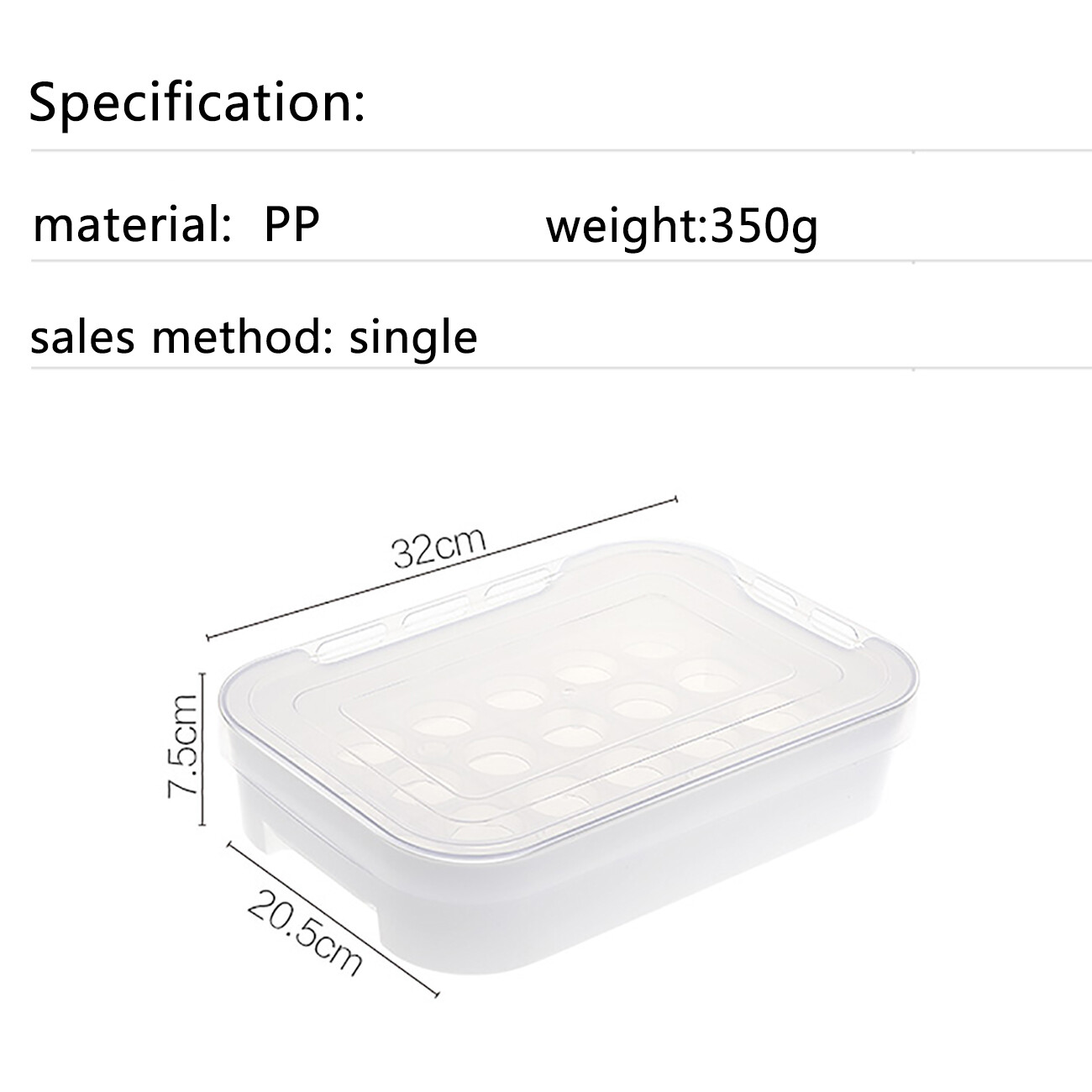 CNMF Egg Storage Box Drawer Type Fresh-keeping and Breakage-proof for Refrigerator