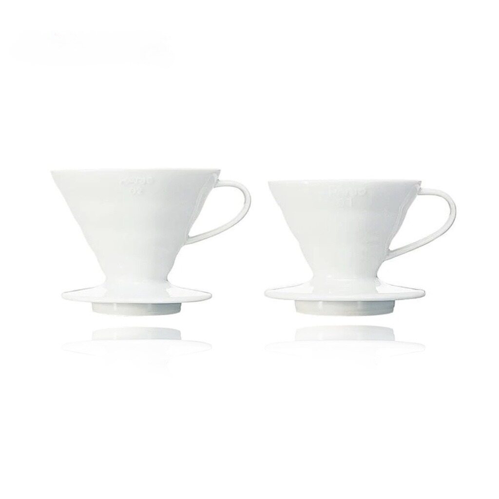 Phin pha cà phê gốm Hario V60 (Trắng)