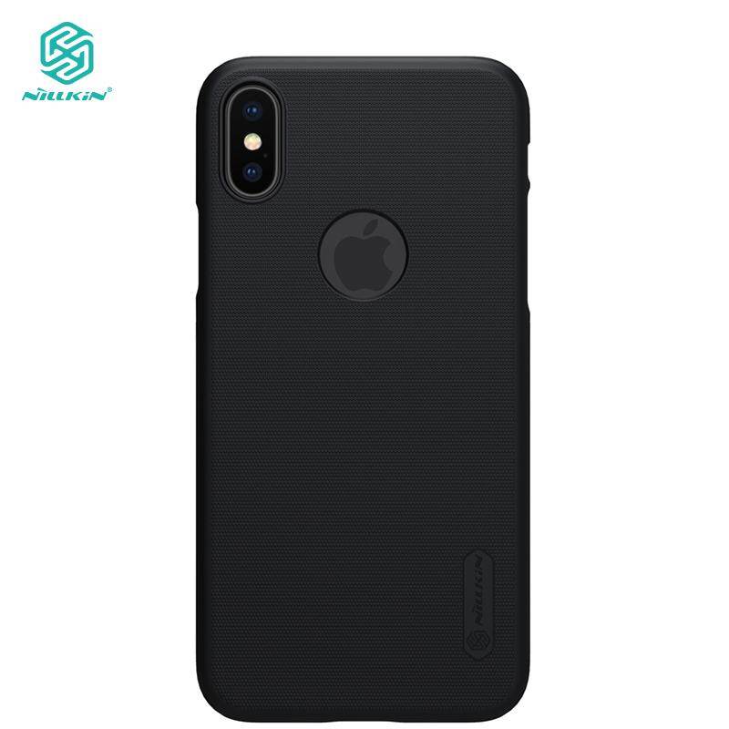 Nillkin for iphone 5 & se / 6 6s for iphone 7 / 7 plus / 8 for iphone x & xs / xr / xs max hard case, frosted shield back cover phone cases only black