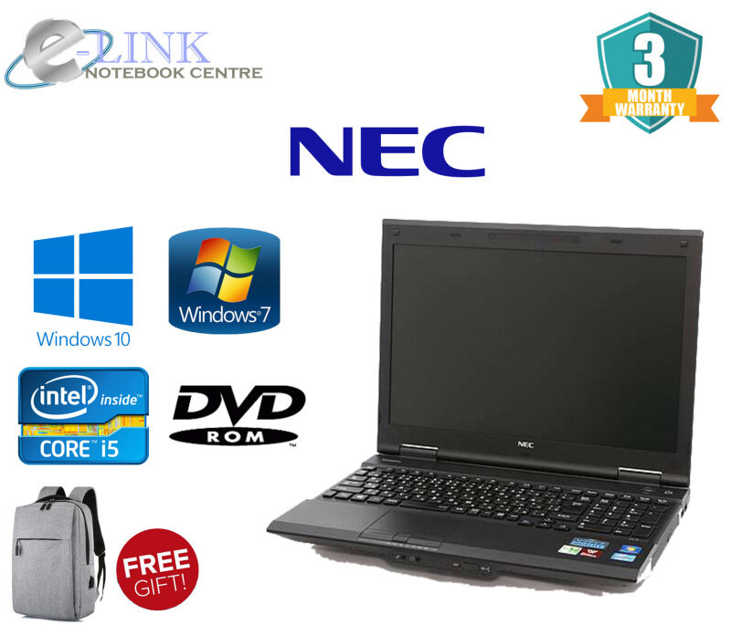 Laptop NEC VERSA PRO Intel i5 3Gen PC-VK27MXZCG / 4GB-8GB RAM / 250GB HDD / 120GB-240GB SSD / WINDOW 7-10 Malaysia