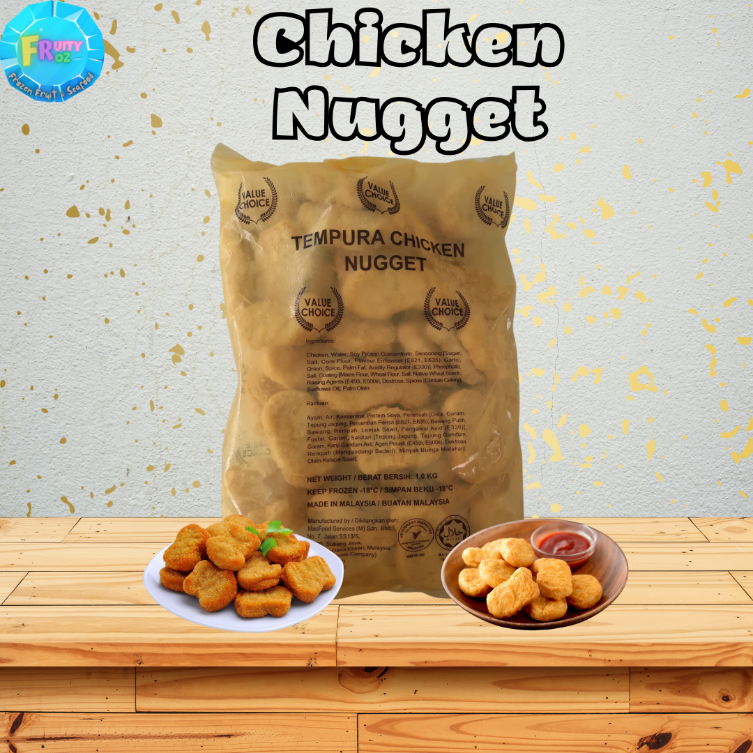 [1kg] Frozen Tempura Chicken Nugget / Nugget Ayam Tempura Sejuk Beku