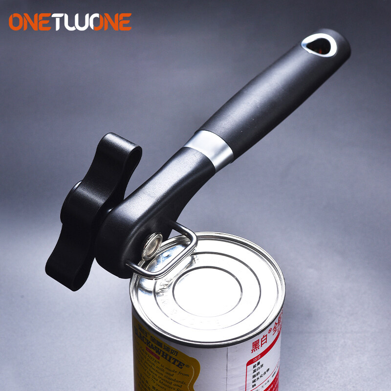 Onetwone สแตนเลสตัวเปิดกระป๋องด้วยมือขวด Openers Professional Jar เปิดกระป๋องแกดเจ็ตสำหรับครัว