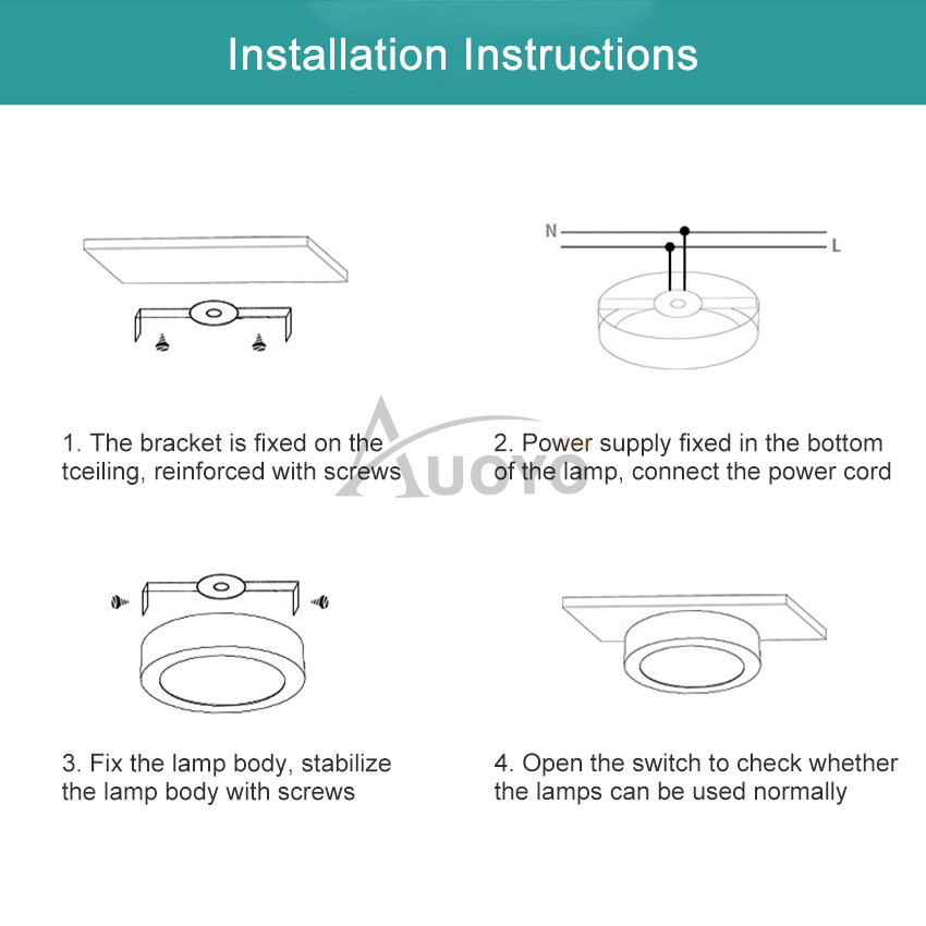 Auoyo bảng LED ánh sáng văn phòng đèn trần 5W 12W Mini Chiếu Sáng trong nhà nhỏ đèn ban đêm gọng dáng tròn Downlight chiếu sáng hiện đại bề mặt/lõm gắn chiếu sáng nội thất Đèn gắn tường tiết kiệm năng lượng cho cửa phòng khách gia đình phòng tắm nhà bếp