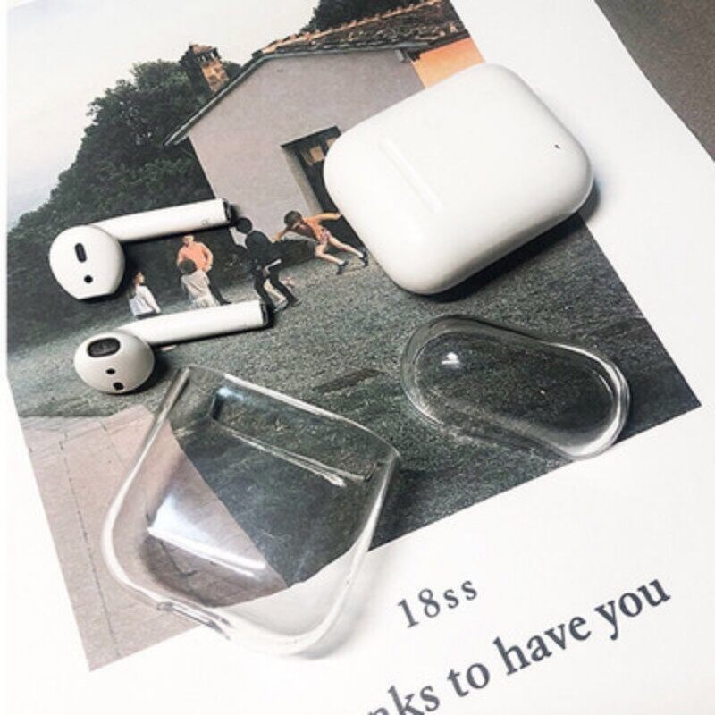 [SmartHere] Vỏ Bọc Tai Nghe Trong Suốt Hộp Cứng PC Bluetooth Vỏ Bảo Vệ Trong Suốt Tương Thích Với Iphone Apple AirPods