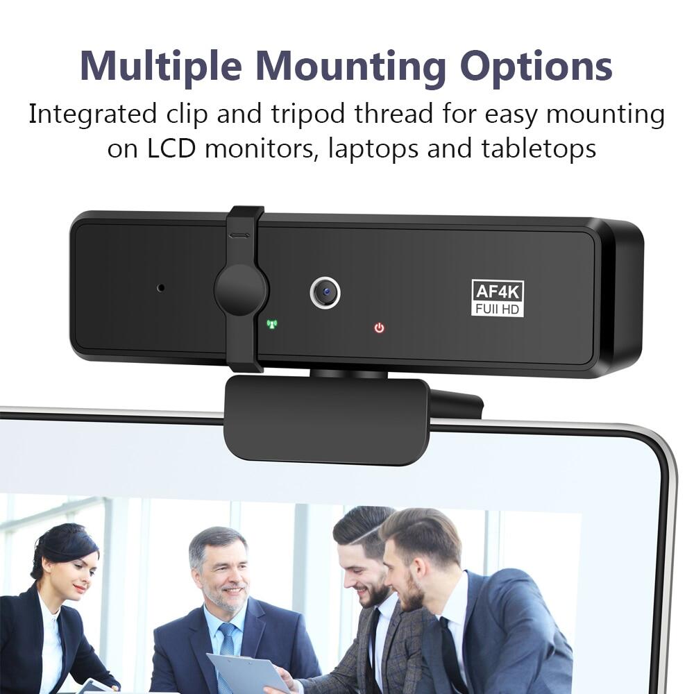 Webcam 4K Full HD Mini Camera Webcam With Microphone 30Fps USB Web Cam For Youtube PC Laptop Video Shooting Camera Webcamera 2023new