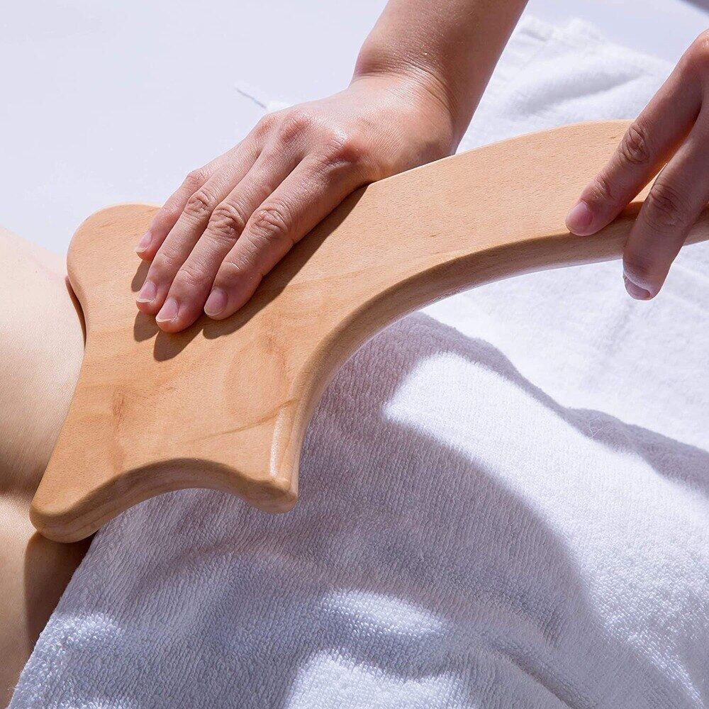 GURU Natural Wood Lymphatic Drainage Paddle Wood Therapy Massage Tools