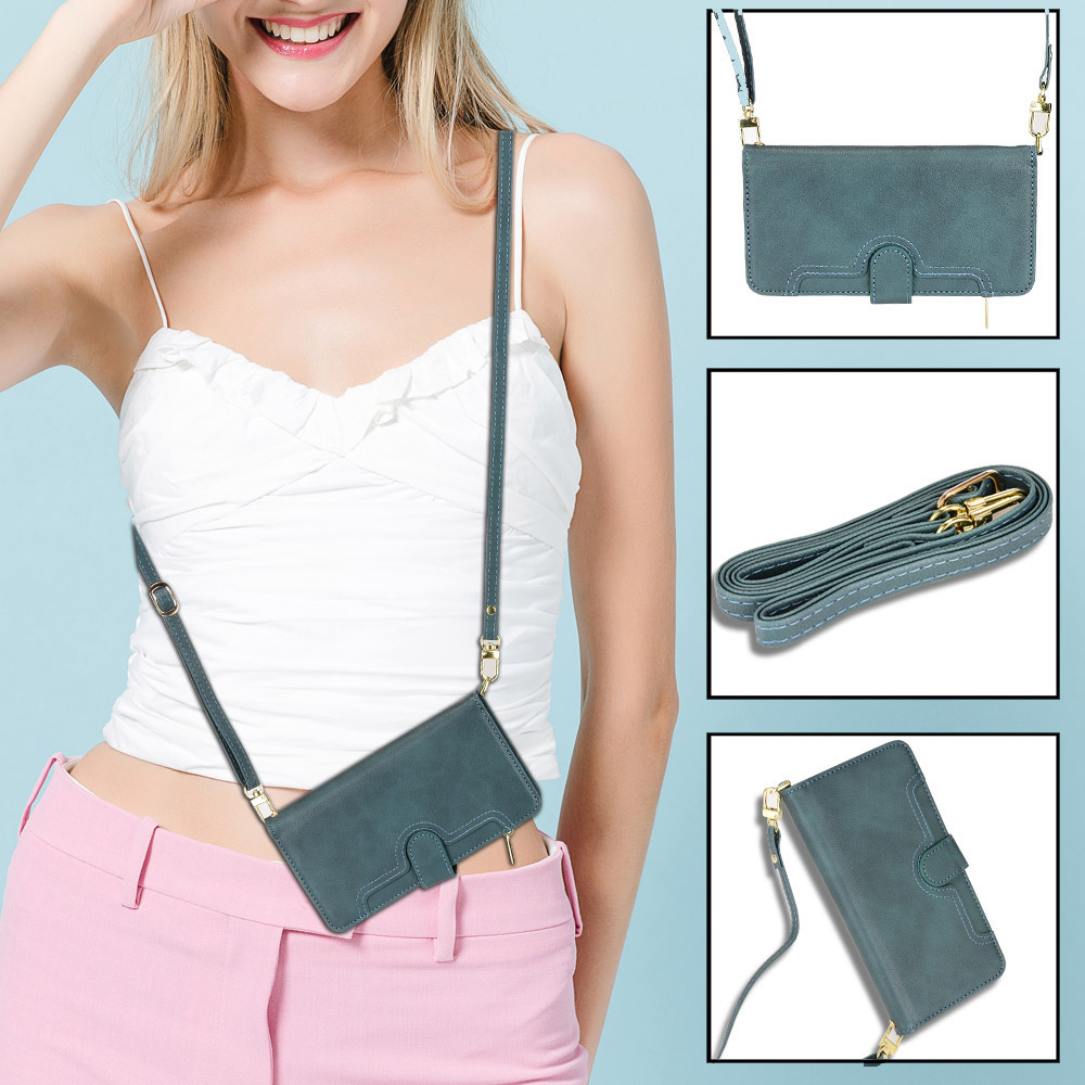 Leather Wallet Zipper Flip Case For Apple iphone 14 / 13 Pro Max 12 mini iphone 11 Case iphone XS MAX X XR 6 6s 7 8 Plus SE 2020 Case Crossbody Strap Lanyard Kickstand Card Slots Holder Wristband Adjustable Shoulder Protective Cover
