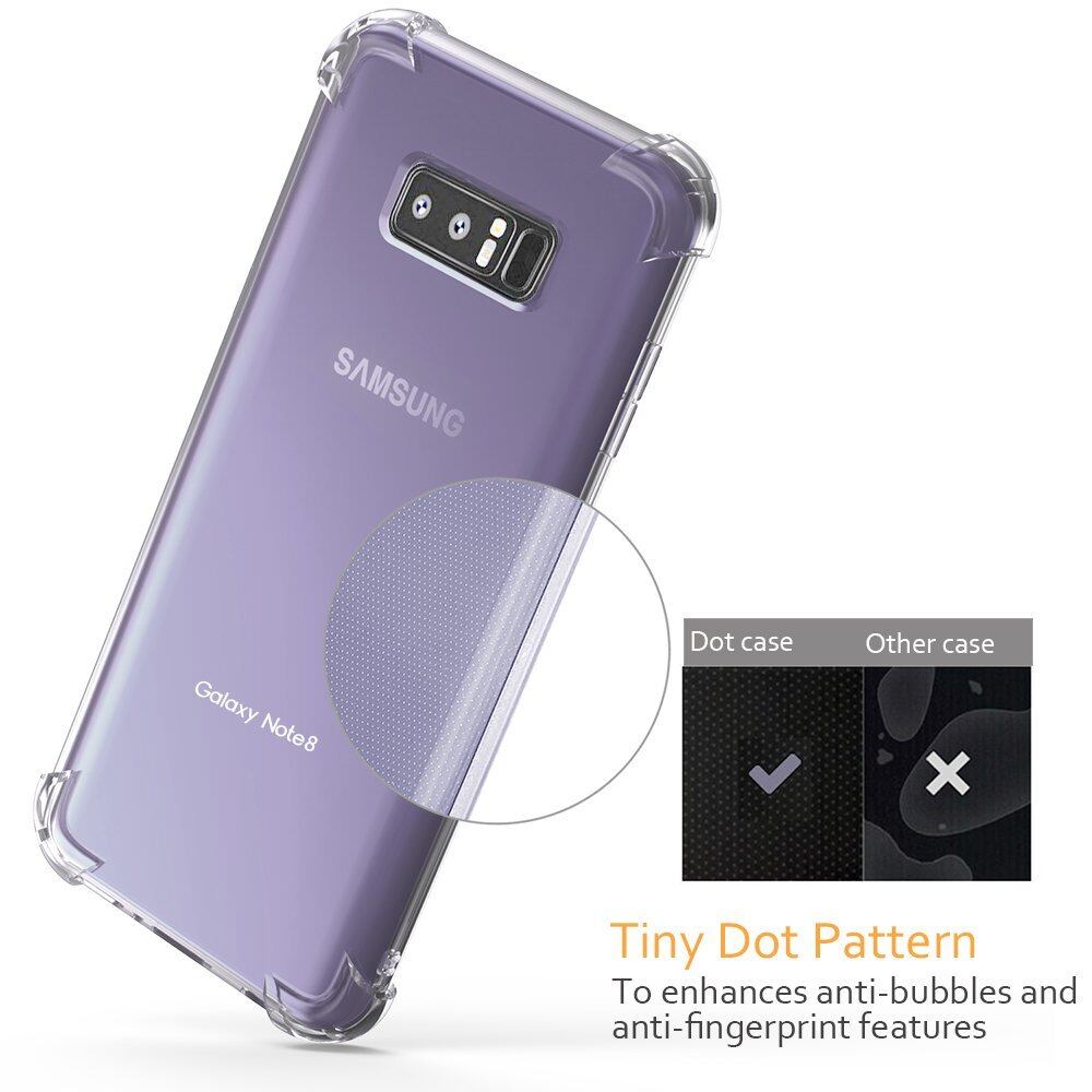 LUOWAN Ốp Lưng Galaxy Note 8 [Trong Suốt] Ốp Lưng TPU Mềm Chống Va Đập Chống Trầy Xước Bảo Vệ Mỏng Cho Samsung Galaxy Note 8 (Trong Suốt)