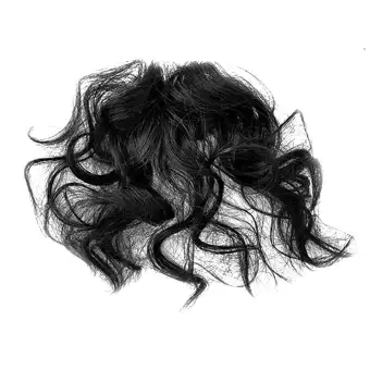 Upsee Natural Fluffy Curly Fake Fringe Bang Girls Clip In Hair