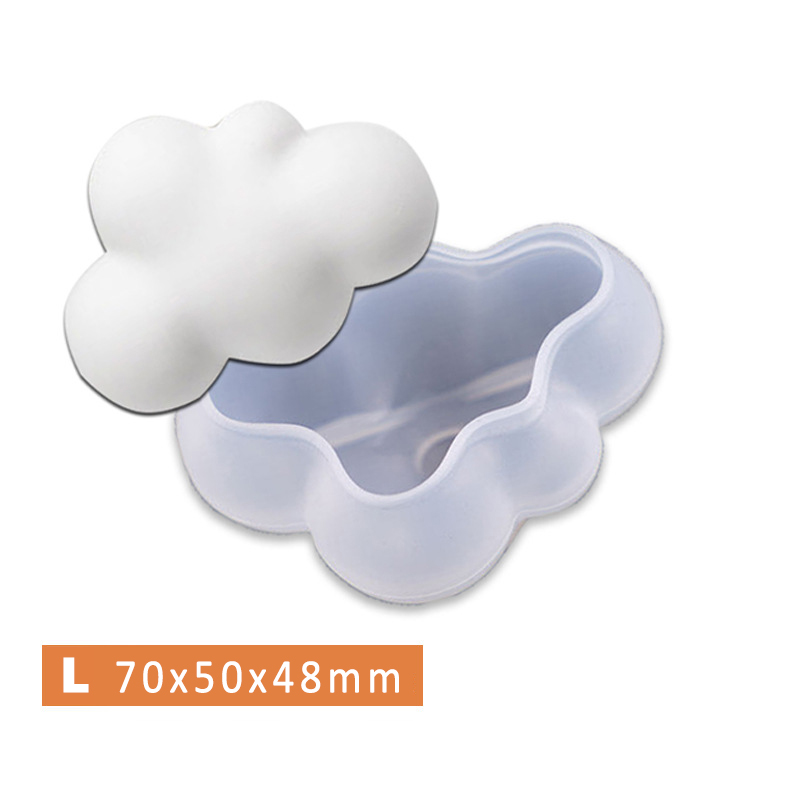 SHOOTHE DIY Handmade Ice Cube Moulds 3D Stereo DIY Baking Decoration Soap Mould Silicone Cloud Shape Multifunction S/M/L 1Pcs