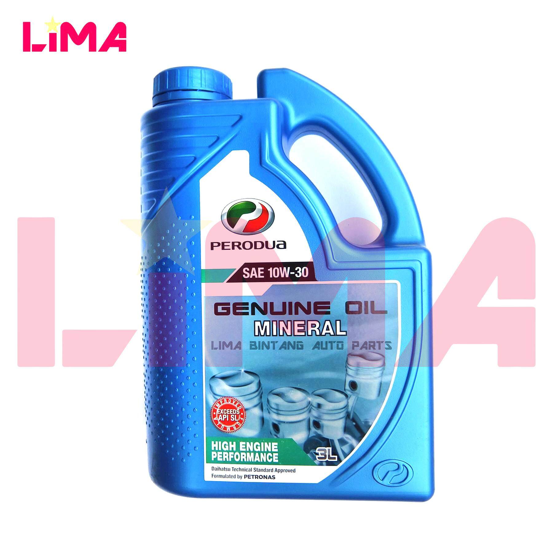 Perodua Mineral 10w30 Engine Oil 3l For Viva Kancil Original Lazada