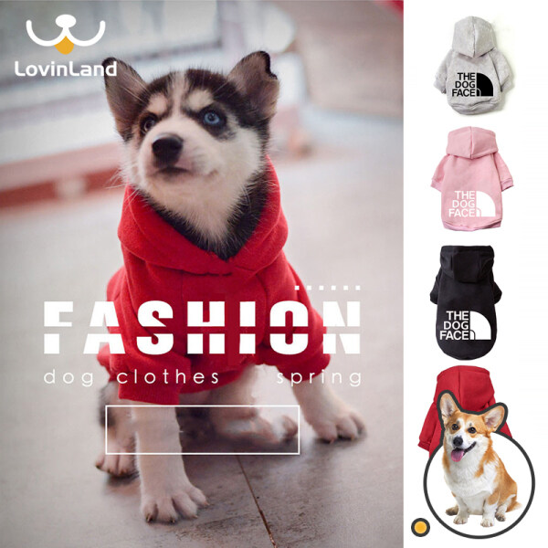 [Lovinland] Áo Hoodie Thời Trang Cho Thú Cưng Quần Áo Mùa Đông Cho Thú Cưng Áo Khoác Cotton Ropa Perro Quần Áo Chó Bulldog Pháp Cho Chó Mèo Quần Áo Thú Cưng
