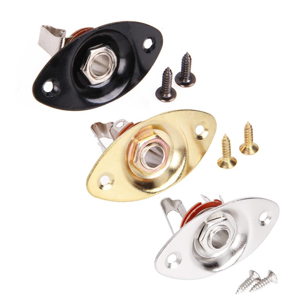 KOKKO Ổ Cắm Hình Bầu Dục & Ốc Vít Cho Guitar Điện
