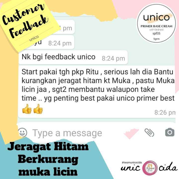 cara pakai unico cream