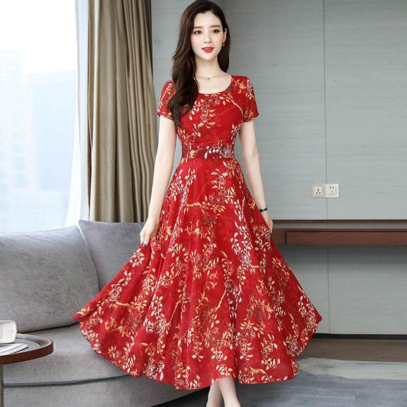 maxi dress korean style