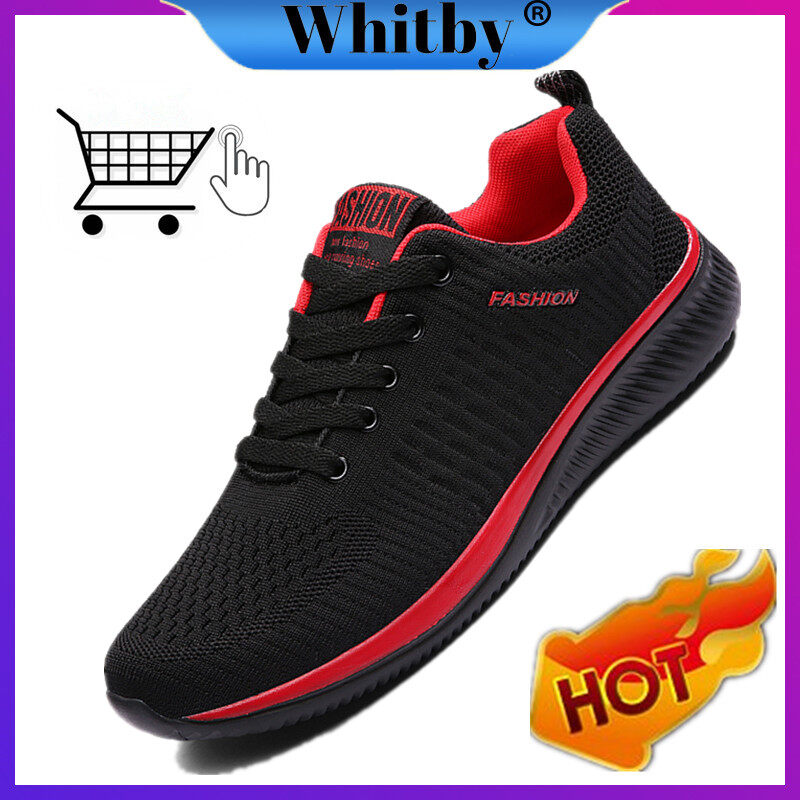 Whitby 2020 Giày Thể Thao Nam Dệt Nhẹ Thoáng Khí Giày Chạy Bộ 38-48