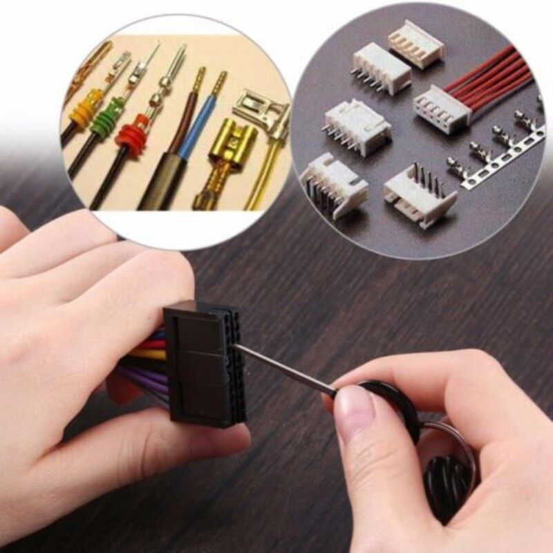 [Bhkasdi] 21 cái dây Xe thiết bị đầu cuối dụng cụ loại bỏ hệ thống nối dây điện dụng cụ tháo Chốt hãm dụng cụ kéo cho hầu hết các thiết bị đầu cuối kết nối