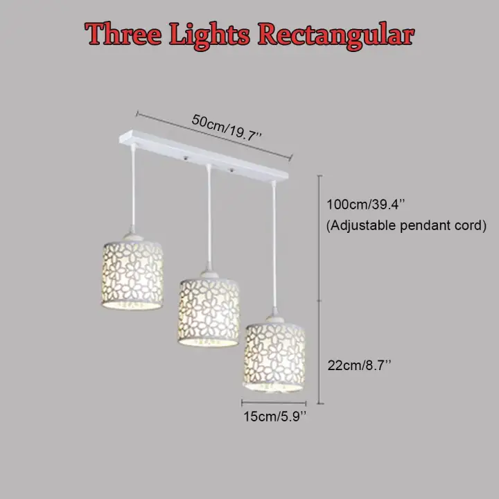 3pcs Pendant Lights Modern Petal Ceiling Light Led Lamp Petal Ceiling Light Led Pendant Lamp
