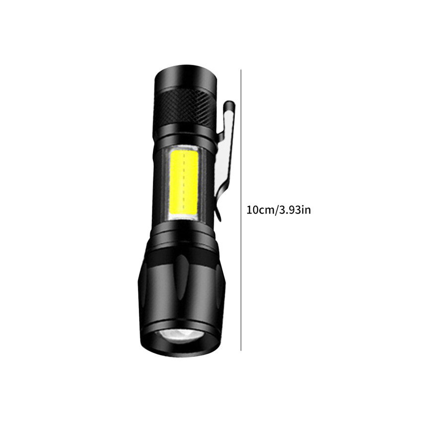 1PC High Power Rechargeable LED Flashlight Mini Zoom Torch Mini Torch LED Rechargeable Flashlight Portable USB Charging Flashlight