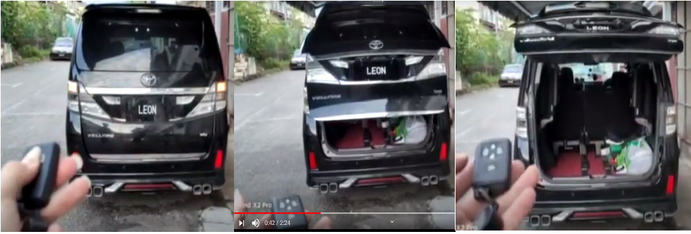 Leon Vellfire Toyota ANH20 Alphard Intelligent Electric TailGate Lift ...