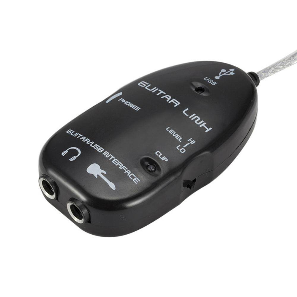 Guitar to USB Interface Link Cable Adapter Audio Connector Recorder for PC/Computer