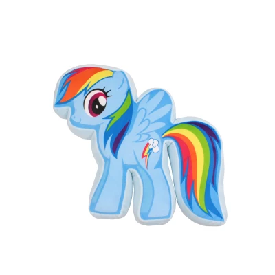 My Little Pony Blue Children Soft Shaped Cushion - Rainbow Dash
