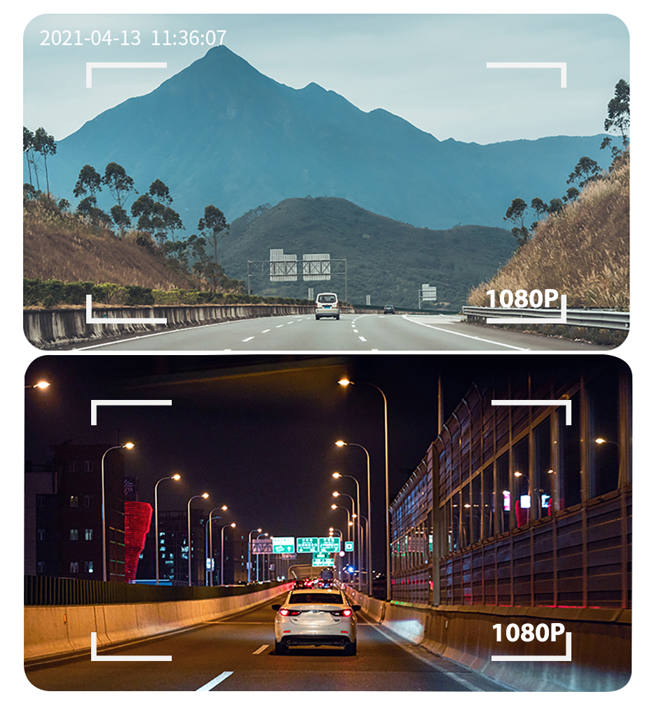 EKLEVA กล้องติดรถยนต์3 In 1Wi-Fi 1080P เครื่องบันทึกวีดีโอกล้องติด ...