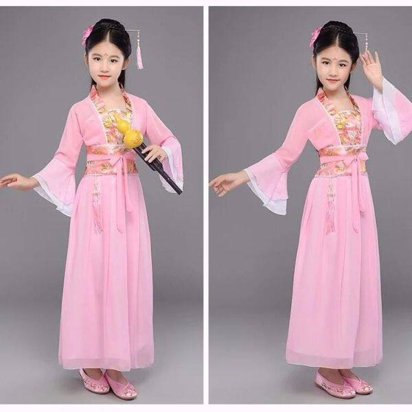 Nơi bán Trẻ Em Của Trang Phục Váy Công Chúa Hanfu Ru, Trang Phục Cổ Tích Trung Quốc Cổ Đại Trẻ Em Quần Áo, Quần Áo Hoàng Gia Xếp Hạng Cao Cô Gái