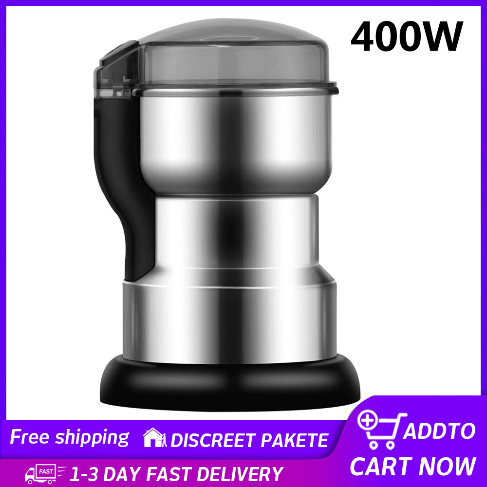400W Super power Electric Stainless Steel Spice Coffee Bean Grinder Home Grinding Milling